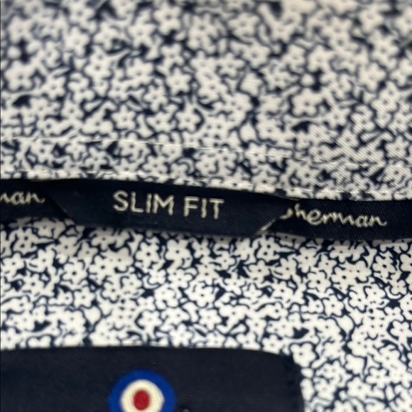 Ben Sherman Micro-Pattern Casual Button Down Performance Material Shirt, NWOT - Picture 4 of 9